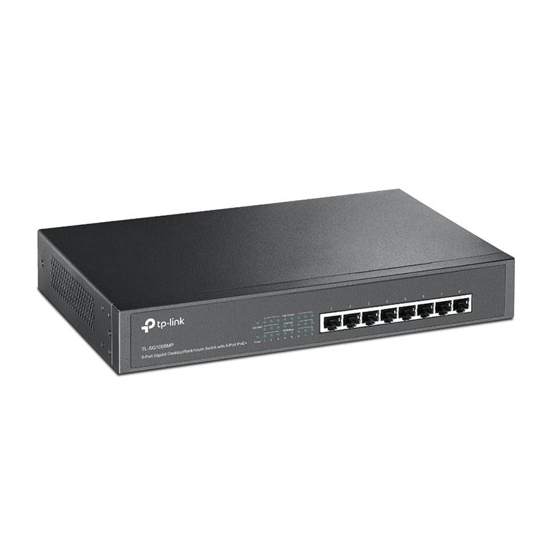 TP-Link TL-SG1008MP 8-Port Gigabit Desktop/Rackmount Switch with PoE+ (TL-SG1008MP) - 4