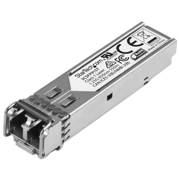 StarTech HPE 3CSFP91 Compatible SFP - 1GbE MMF Transceiver - 550m DDM(3CSFP91ST) - 1