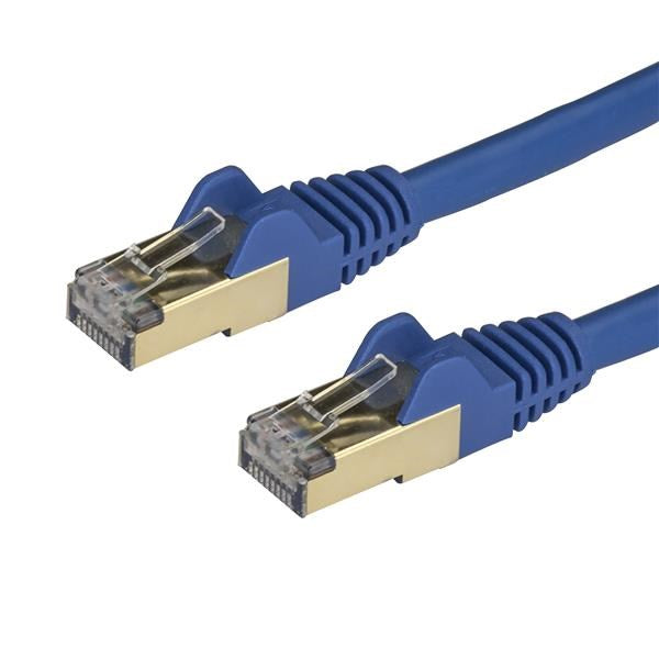 StarTech 3 m CAT6a Ethernet Cable - 10GbE STP Snagless 100W PoE Blue(6ASPAT3MBL) - 1