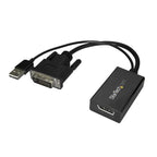 StarTech DVI to DisplayPort Adapter - USB Power - DVI-D to DP Converter(DVI2DP2) - 1