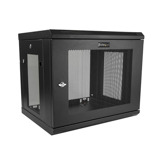 StarTech 2 Post 9U 19" Wall Mount Network Cabinet 6-15" Deep - w/Shelf(RK9WALM) - 1