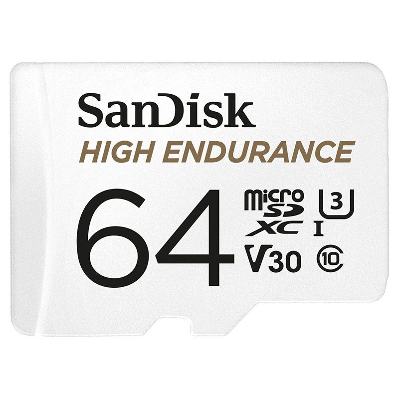 SanDisk 64GB High Endurance microSDXC UHS-I C10 U3 V30 Memory Card - 100MB/s(SDSQQNR-064G-GN6IA) - 1