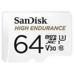 SanDisk 64GB High Endurance microSDXC UHS-I C10 U3 V30 Memory Card - 100MB/s(SDSQQNR-064G-GN6IA) - 1