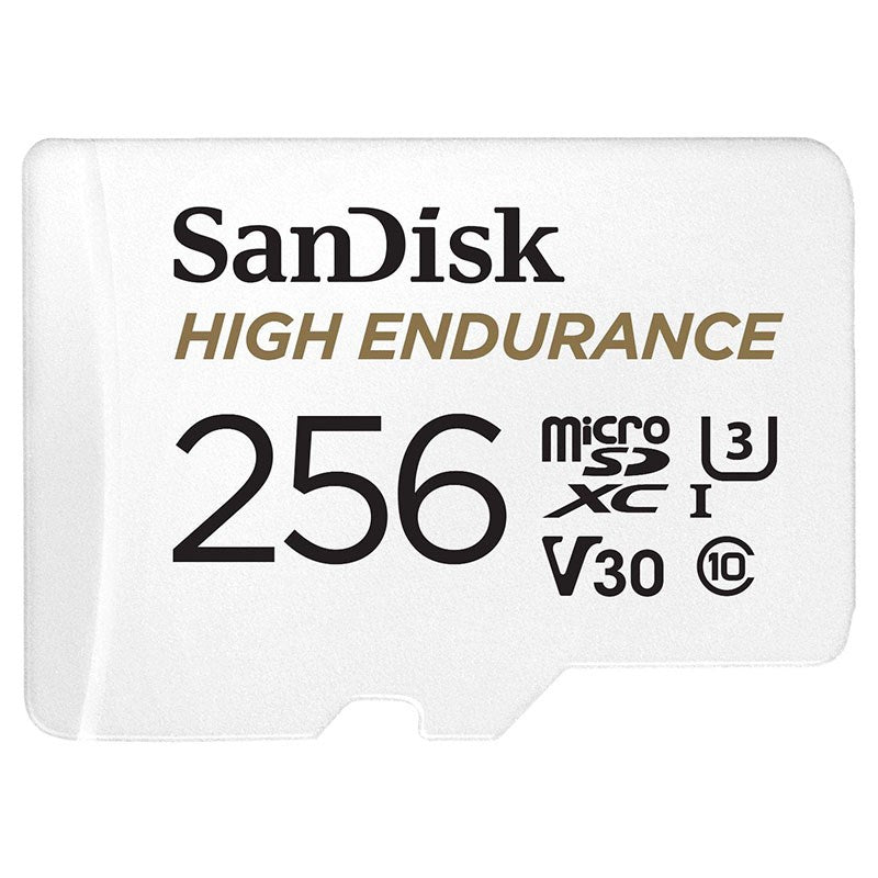 SanDisk 256GB High Endurance microSDXC UHS-I C10 U3 V30 Memory Card - 100MB/s(SDSQQNR-256G-GN6IA) - 1