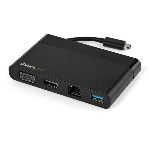 StarTech USB C Multiport Adapter - 4K HDMI / VGA - USB-C Travel Dock(DKT30CHVCM) - 1
