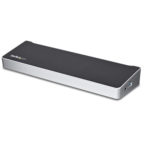 StarTech USB-C Dock 4K Triple Monitor DisplayPort/HDMI 100W PD, USB Hub(DK30CH2DEP) - 1