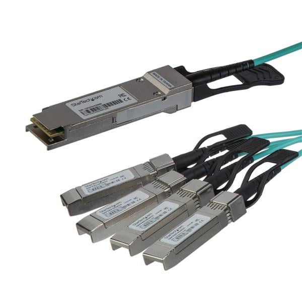 StarTech QSFP+ Breakout Cable for Cisco QSFP-4X10G-AOC3M 3m 40GbE DAC(QSFP4X10GAO3) - 1