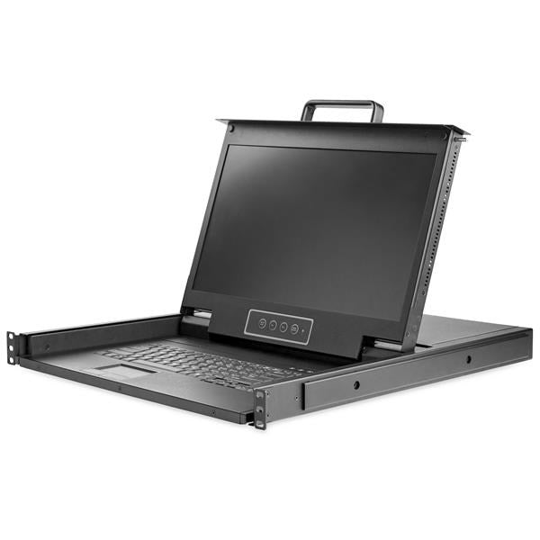 StarTech Rackmount KVM Console HD - 1U 17" LCD VGA KVM Drawer w/Cables(RKCONS17HD) - 1