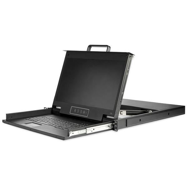 StarTech Rackmount KVM Console HD - 1U 17" LCD VGA KVM Drawer w/Cables(RKCONS17HD) - 4