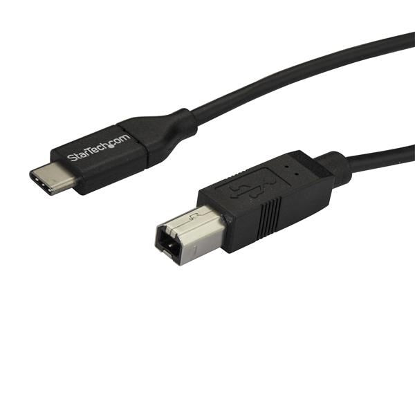 StarTech 2m 6ft USB C to USB B Cable - M/M - USB 2.0(USB2CB2M) - 1