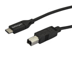 StarTech 2m 6ft USB C to USB B Cable - M/M - USB 2.0(USB2CB2M) - 1