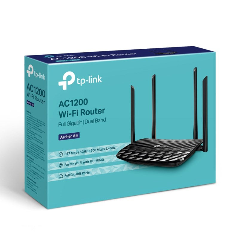 TP-Link Archer A6 AC1200 Dual-Band MU-MIMO Gigabit Router(Archer A6) - 4