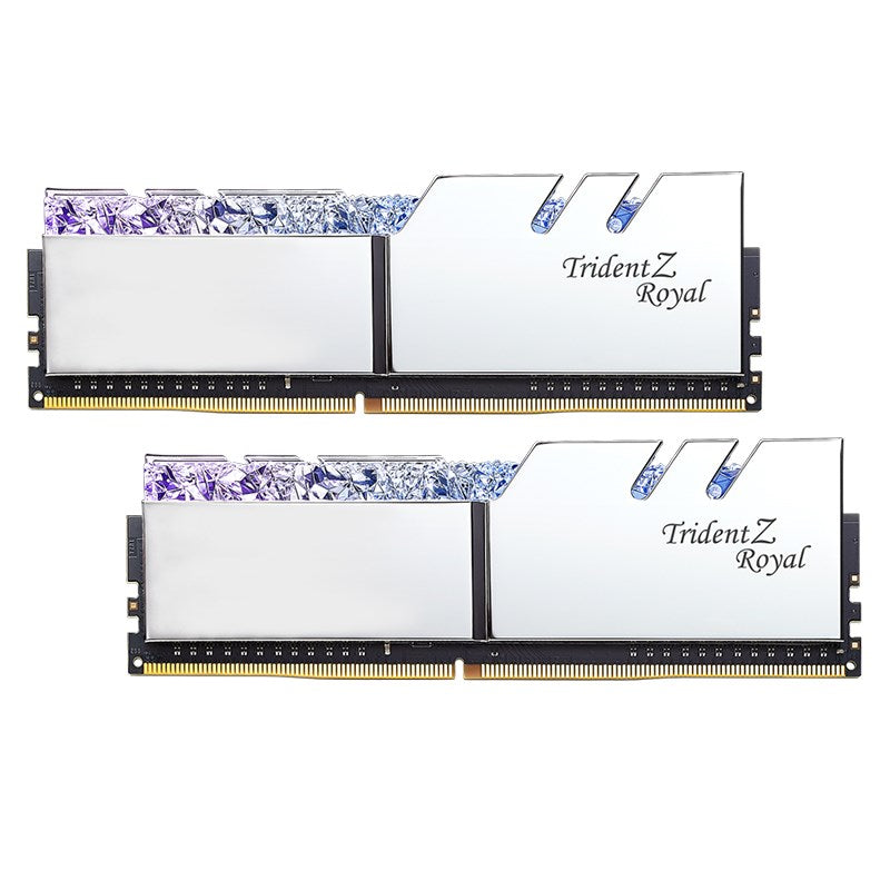 G.Skill Trident Z RGB Royal 32GB (2x 16GB) DDR4 3200MHz Desktop Memory- Silver(F4-3200C16D-32GTRS) - 4