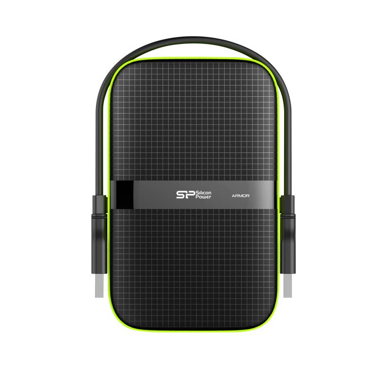 Silicon Power Vault A60 1TB 2.5" USB 3.0 Rugged Portable Hard Drive - Black(SZ010TBPHDA60S3KAU) - 1