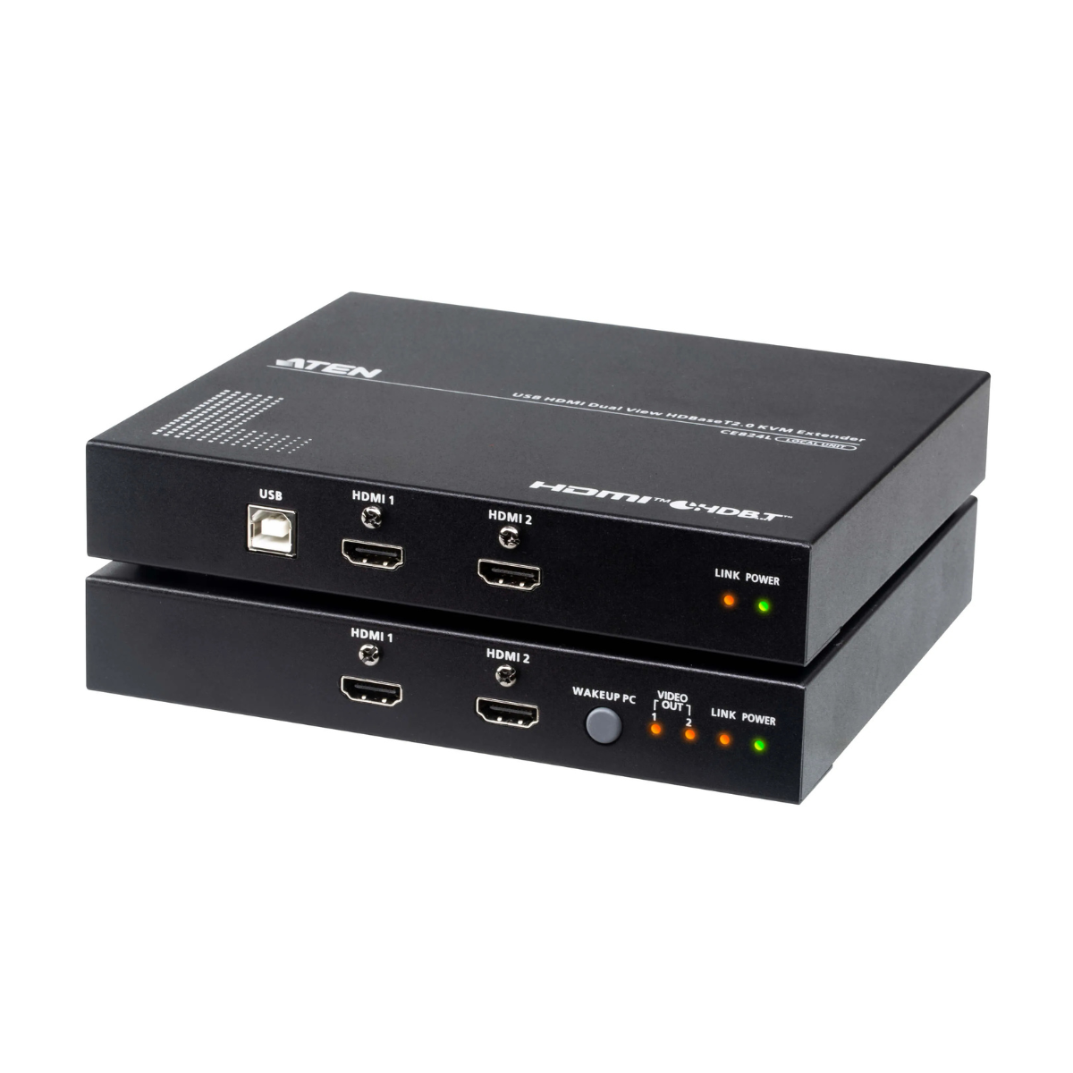 ATEN USB HDMI Dual View HDBaseT 2.0 KVM Extender Over Cat6