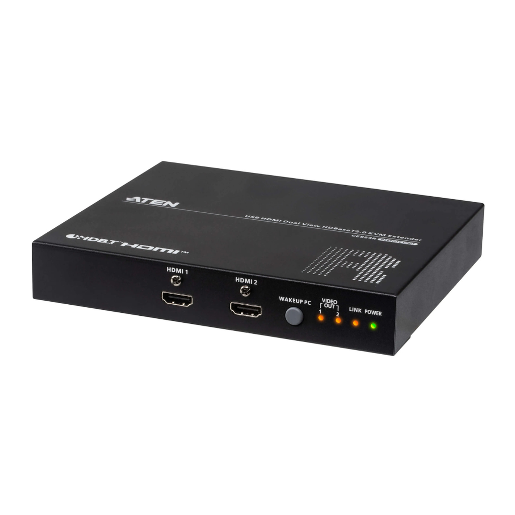 ATEN USB HDMI Dual View HDBaseT 2.0 KVM Extender Over Cat6