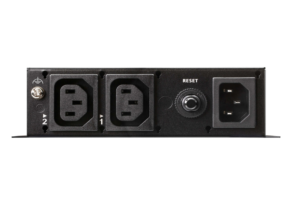 ATEN 2-Port 1U 10A Smart PDU with Outlet Control 2x C13 Outlets