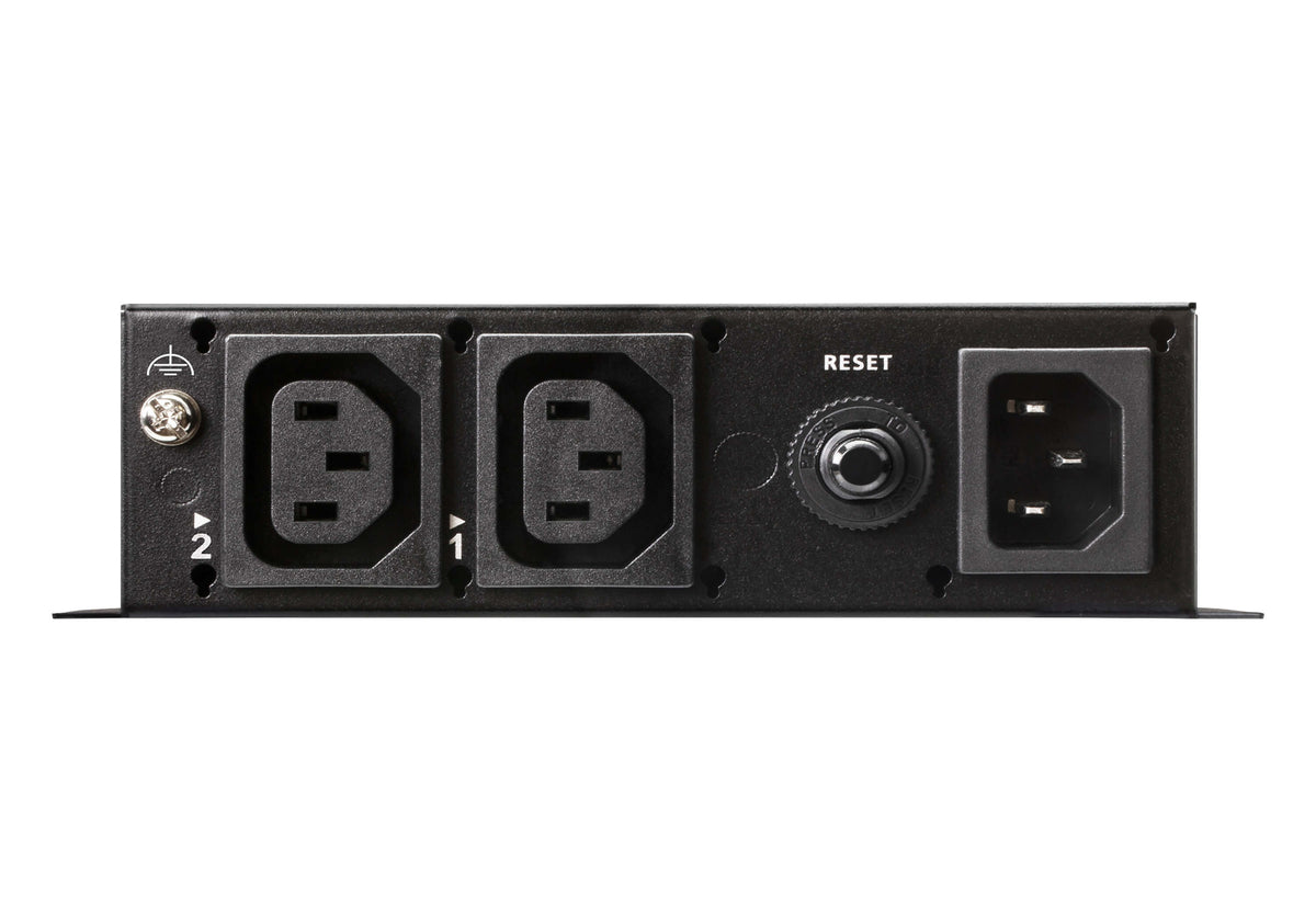ATEN 2-Port 1U 10A Smart PDU with Outlet Control 2x C13 Outlets