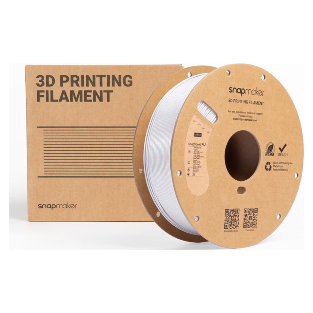 Snapmaker SnapSpeed 1kg PLA Filament with RFID - Cool White