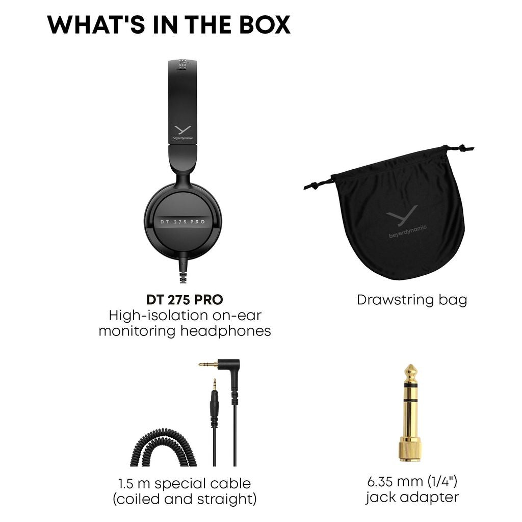 Beyerdynamic DT 275 PRO Compact On-Ear Monitoring Headphones