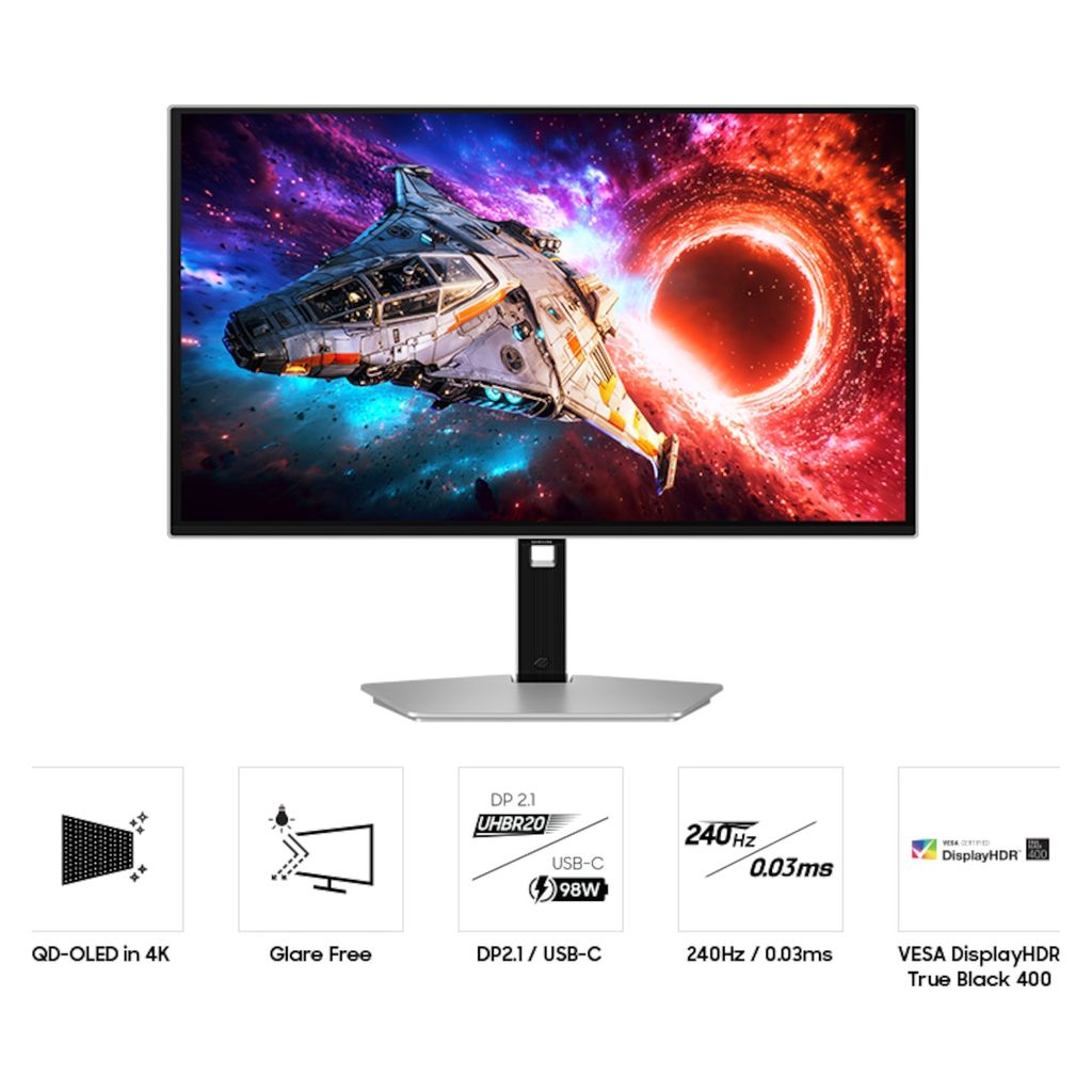 Samsung Odyssey G8 G80SH 27" 4K UHD 240Hz OLED 0.03ms Gaming Monitor