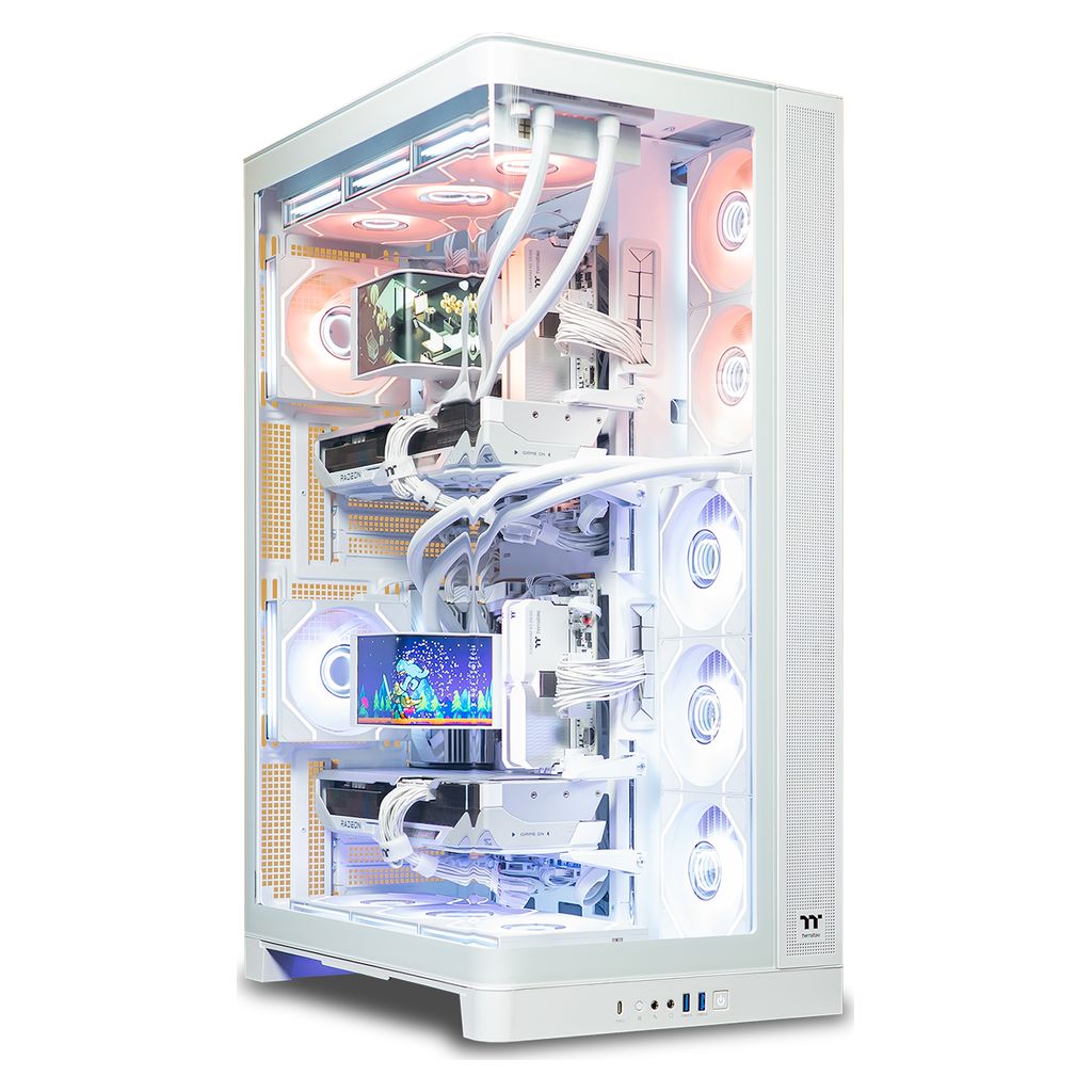 Mwave x Thermaltake CAPO X Ice Gaming PC - Ryzen 7 7800X3D / RX 9070 XT / Snow