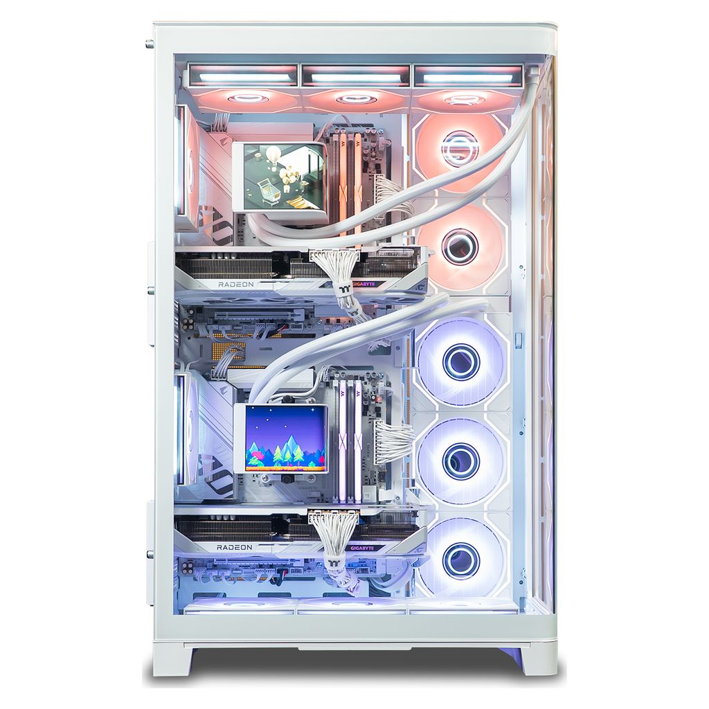 Mwave x Thermaltake CAPO X Ice Gaming PC - Ryzen 7 7800X3D / RX 9070 XT / Snow