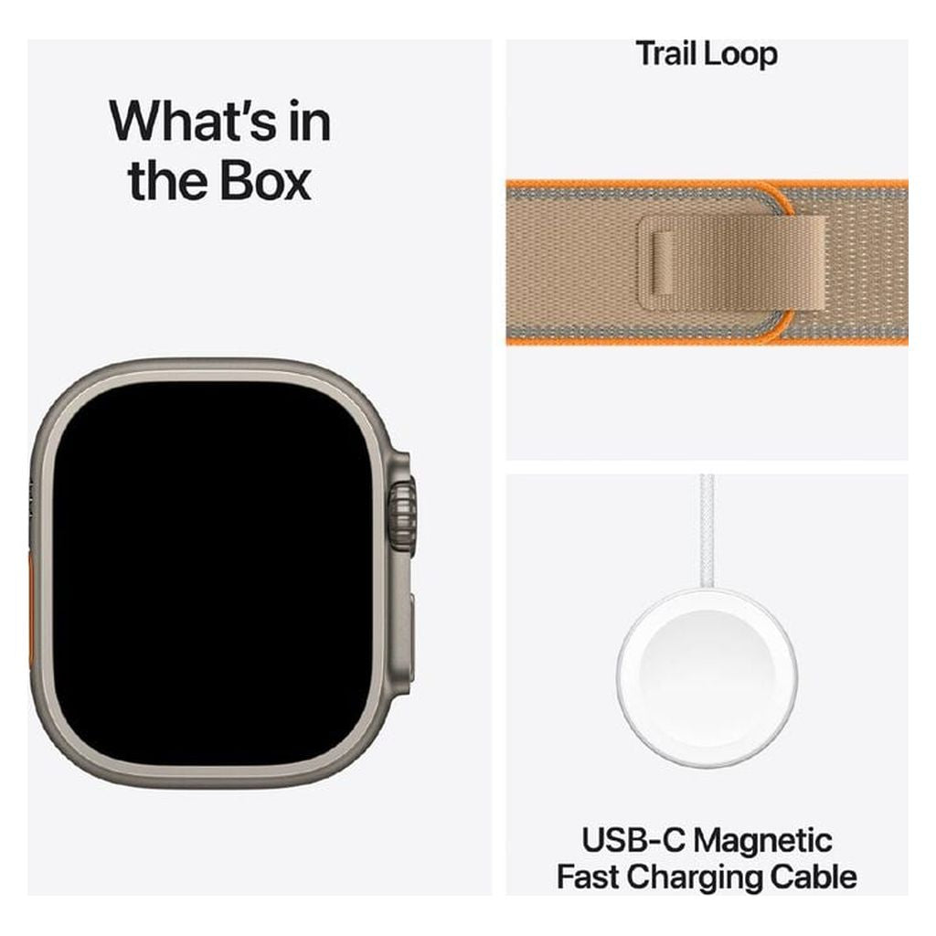 Apple Watch Ultra 4 49mm Natural Titanium GPS + Cellular Sand Trail Loop (S/M)
