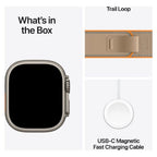 Apple Watch Ultra 4 49mm Natural Titanium GPS + Cellular Sand Trail Loop (S/M)