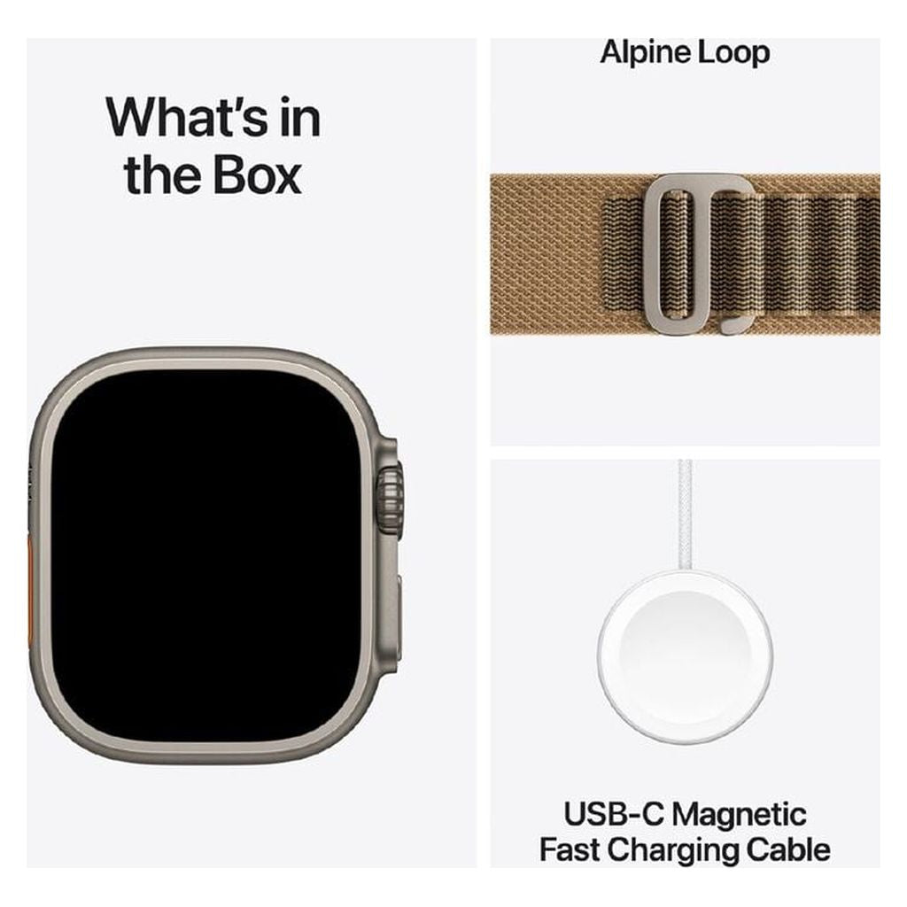 Apple Watch Ultra 4 49mm Natural Titanium GPS + Cellular Desert Alpine Loop