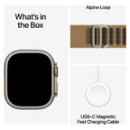 Apple Watch Ultra 4 49mm Natural Titanium GPS + Cellular Desert Alpine Loop