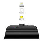 Choetech B660-BK 3000mAh Mini Power Bank with 3 Magnetic Connectors - Black(B660-BK) - 2