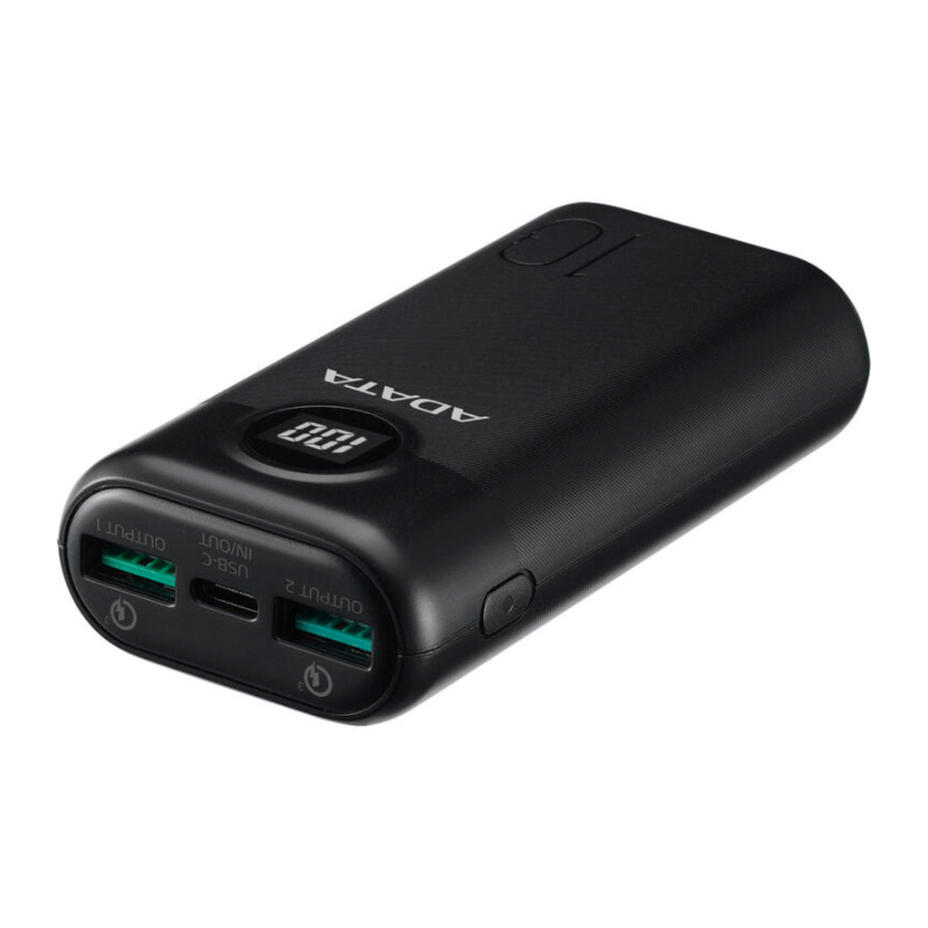 ADATA P10000 10050mAh USB-C & Dual USB-A Power Bank w/ Digital Display(AP10000QCD-DGT-CBK) - 2