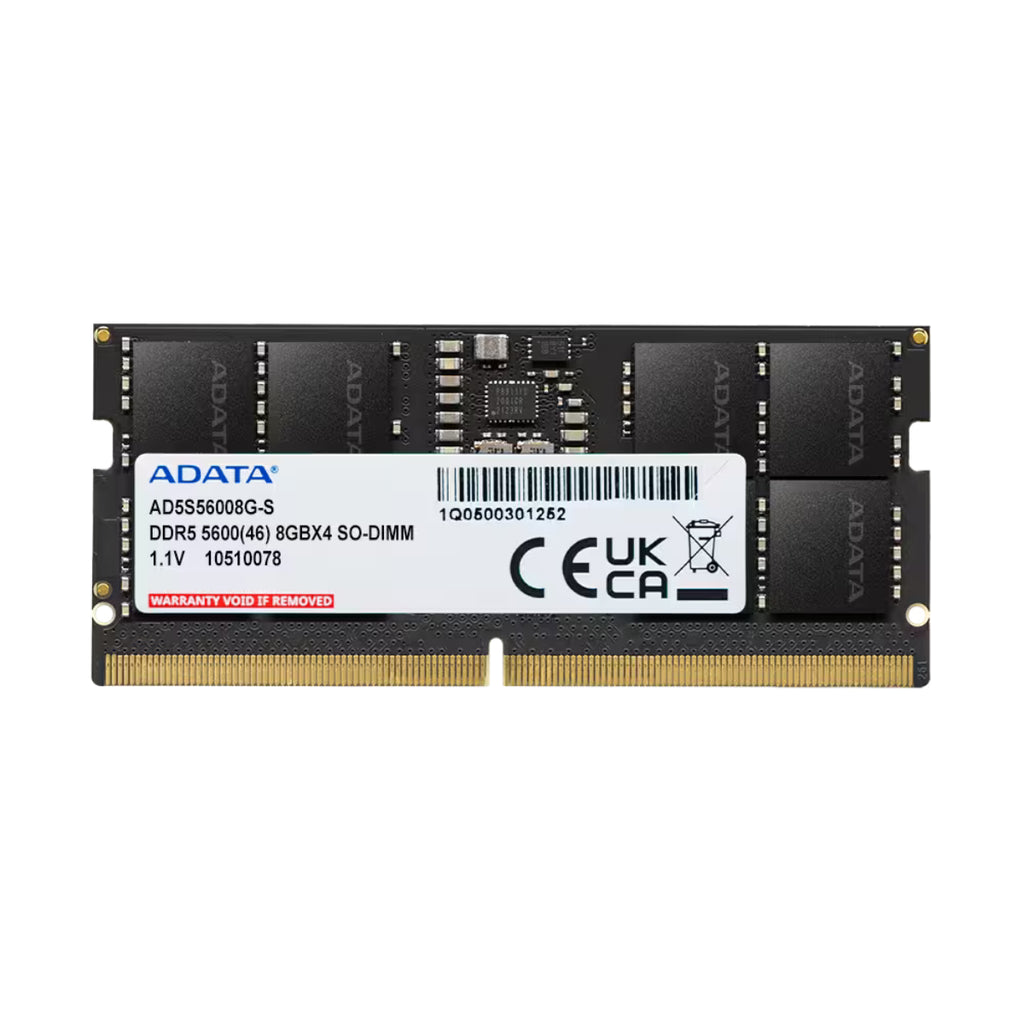 ADATA Premier 8GB (1x 8GB) DDR5 5600MHz SODIMM Laptop Memory(AD5S56008G-S) - 2
