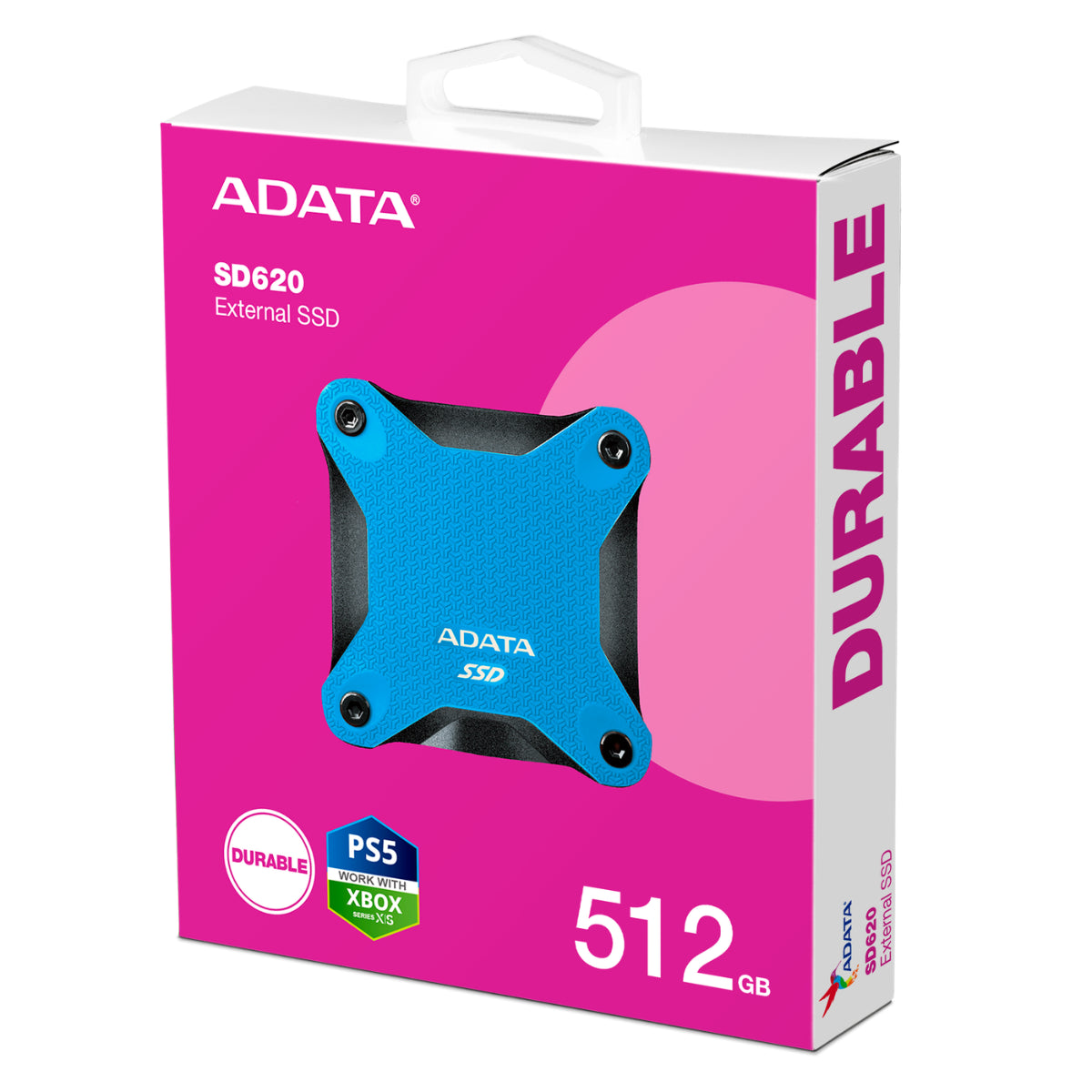 ADATA SD620 512GB USB 3.2 Gen 2 External Portable SSD - Blue(SD620-512GCBL) - 6