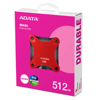 ADATA SD620 512GB USB 3.2 Gen 2 External Portable SSD - Red(SD620-512GCRD) - 6