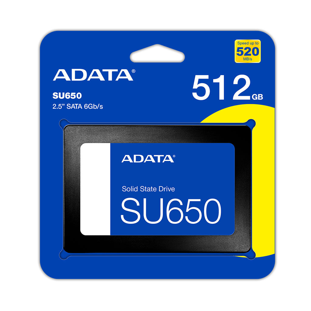 ADATA Ultimate SU650 512GB 2.5" SATA III SSD - ASU650SS-512GT-R(ASU650SS-512GT-R) - 1