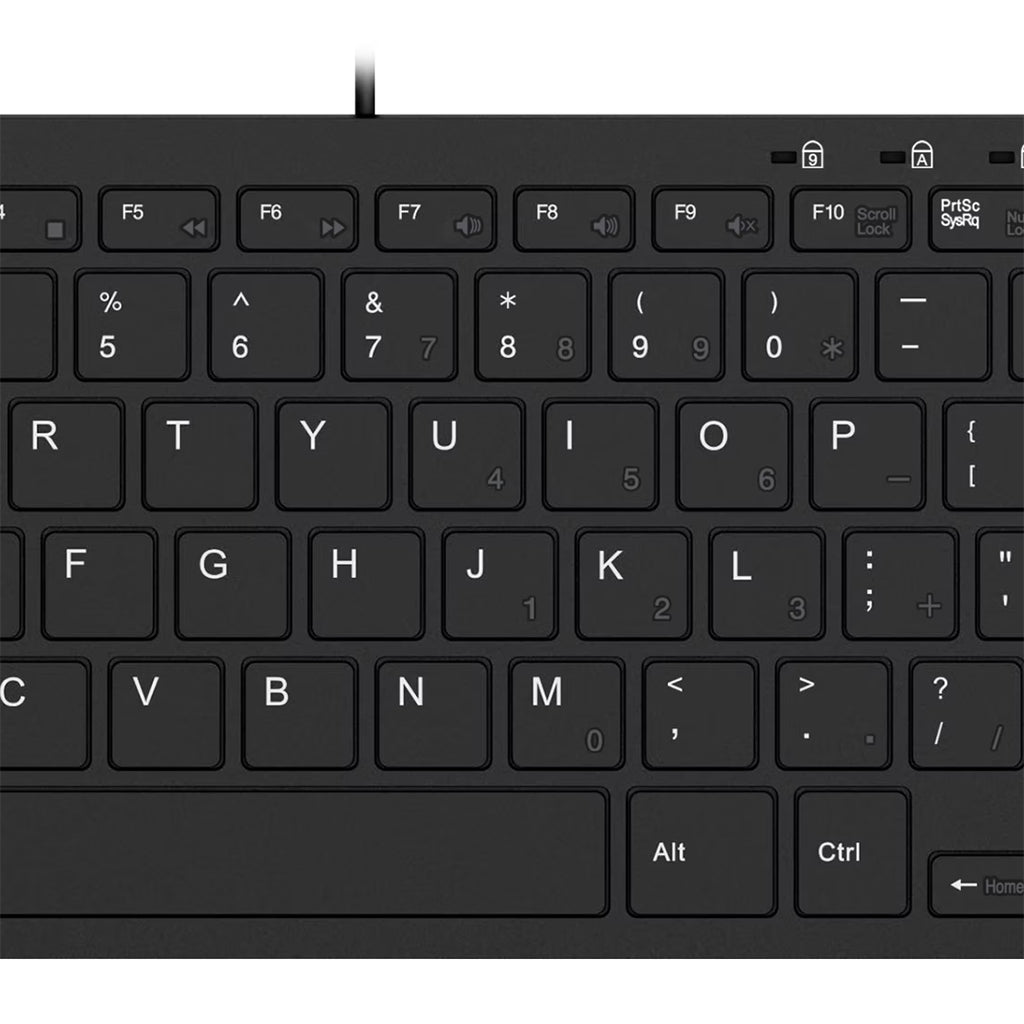Adesso Mini Wired Keyboard with 2-Port USB HUB(AKB-510HB) - 5