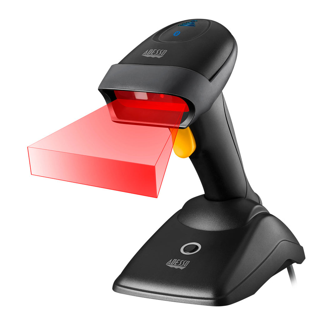 Adesso NuScan 2500TB Bluetooth Spill Resistant Antimicrobial 2D Barcode Scanner(NUSCAN 2500) - 3