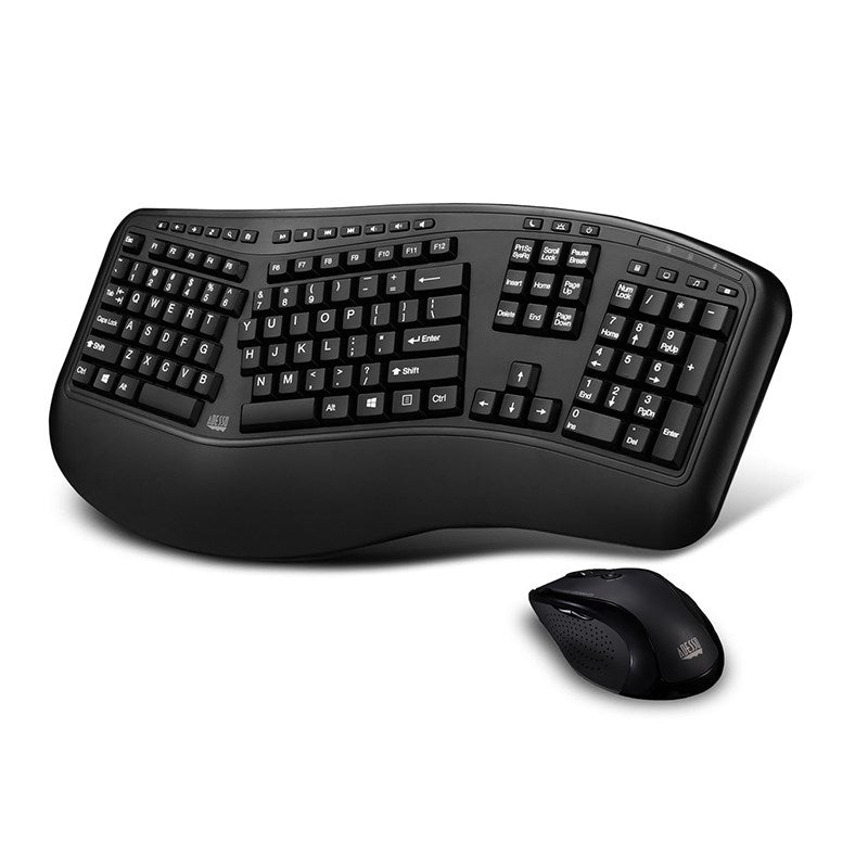 Adesso WKB-1500GB Wireless Ergonomic Keyboard & Mouse Combo(WKB-1500GB) - 1