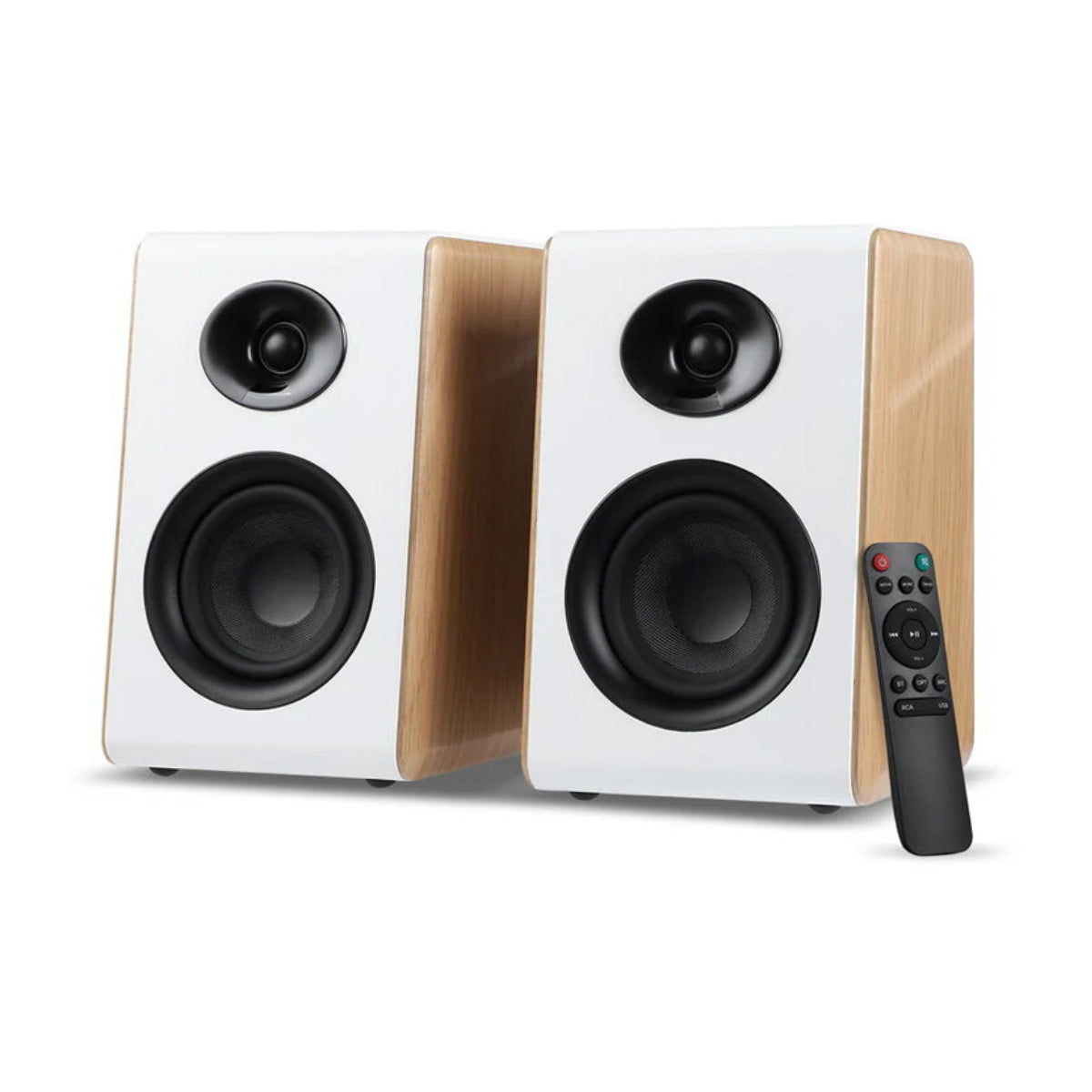 AIYIMA S600 Bluetooth Active Bookshelf Speakers - White(S600-WHT) - 1