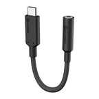 Alogic Elements Pro 10cm USB-C to 3.5mm Audio Adapter - Black(ELPC35A-BK) - 1