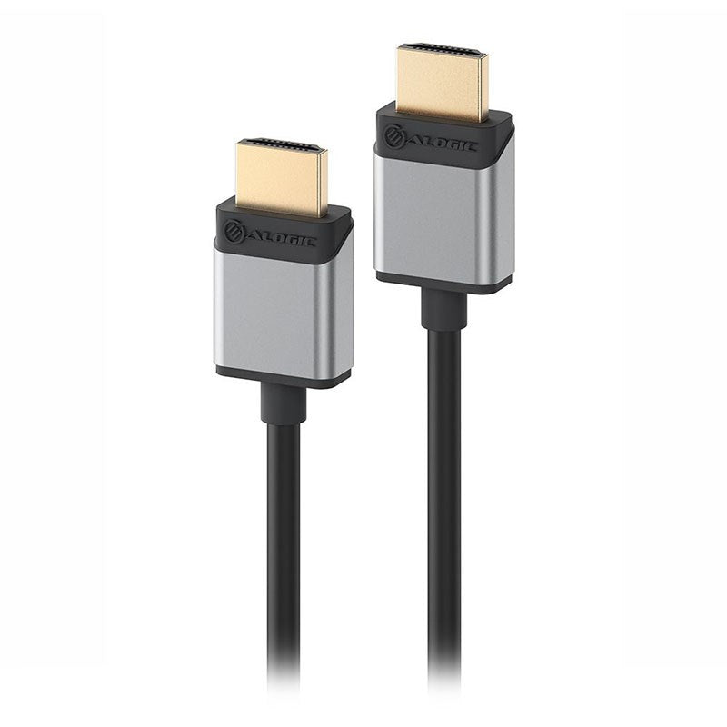 Alogic Slim Super Ultra 1m 8K HDMI Cable - Space Grey(SSULHD01-SGR) - 1
