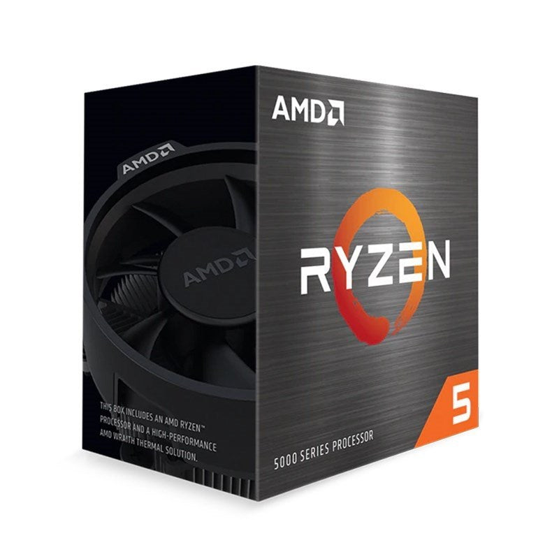 AMD Ryzen 5 5600 6 Core 12 Threads up to 4.4GHz AM4 Unlocked CPU Processor + Wraith Stealth(100-100000927BOX) - 1
