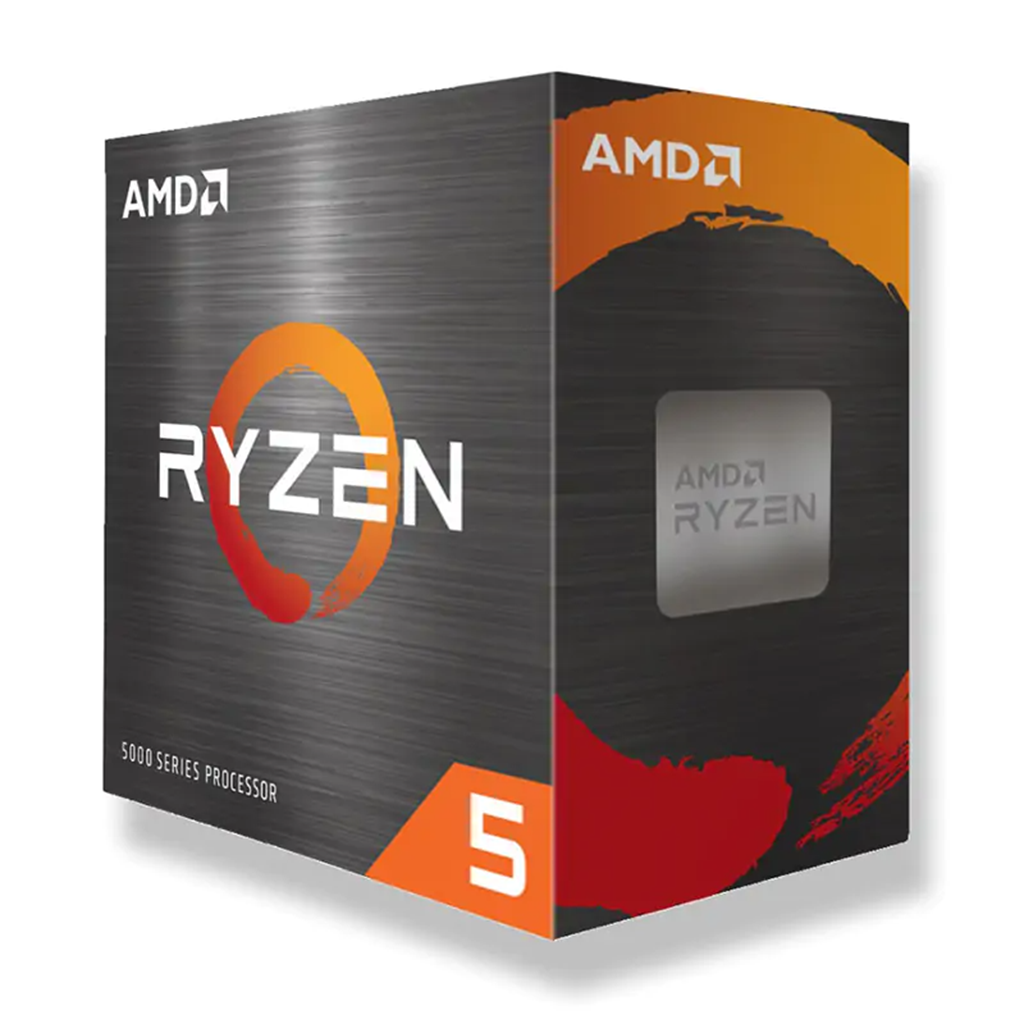 AMD Ryzen 5 5600T 6 Core 12 Threads up to 4.5GHz AM4 CPU Processor + Wraith Stealth Cooler(100-100001584BOX) - 1