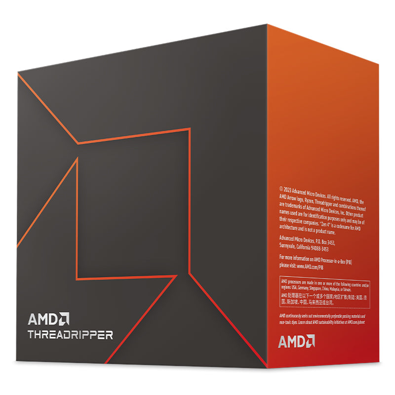 AMD Ryzen Threadripper 7980X 64 Core 128 Thread up to 5.1GHz sTR5 Unlocked CPU Processor(100-100001350WOF) - 2