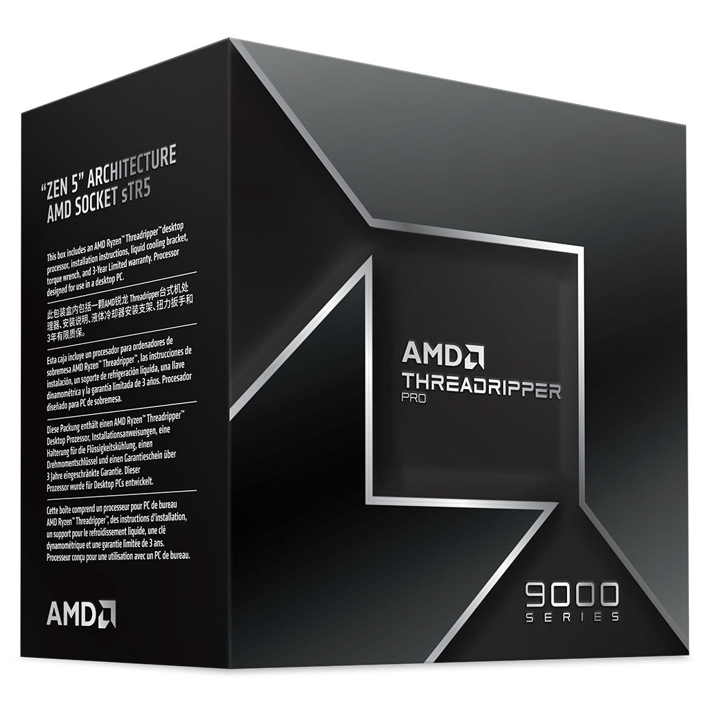 AMD Ryzen Threadripper PRO 9985WX 64-Core 5.4GHz sTR5 CPU Processor(100-100000722WOF) - 1