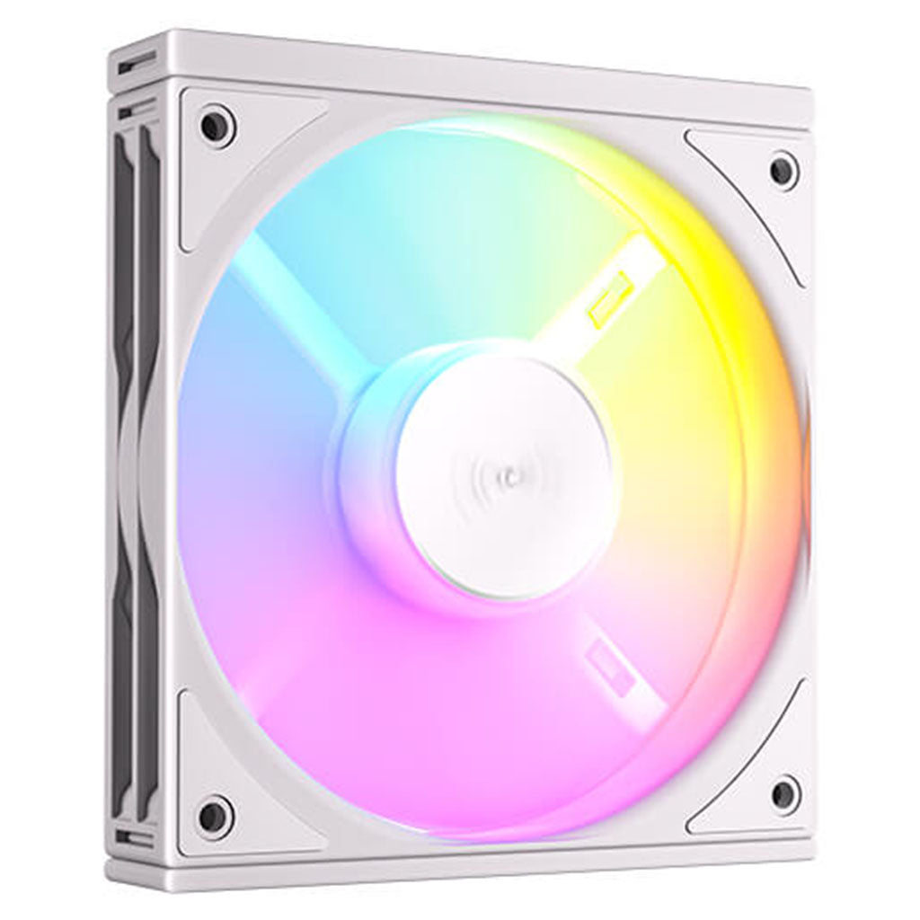 Antec Connect 120mm Reverse ARGB PWM White Case Fan - 3 Pack(C120R ARGB White_3PK) - 4