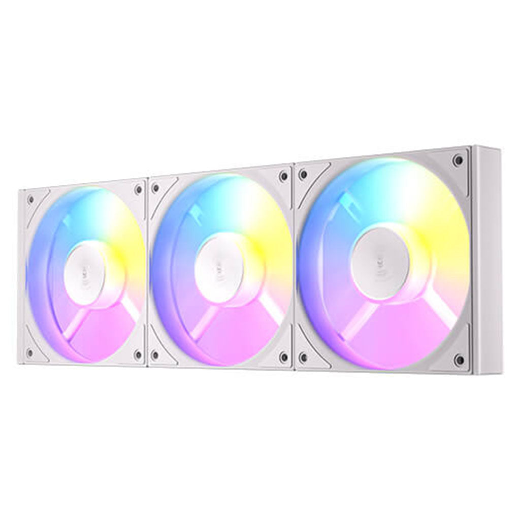 Antec Connect 120mm Reverse ARGB PWM White Case Fan - 3 Pack(C120R ARGB White_3PK) - 1