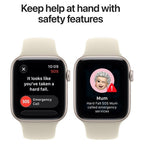 Apple Watch SE 3 44mm Starlight Aluminium GPS + Cellular Sand Sport Band (M/L)